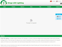 Tablet Screenshot of kingsledlighting.com